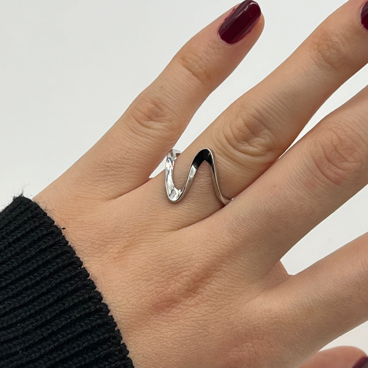 Thin Wave Ring For Ring