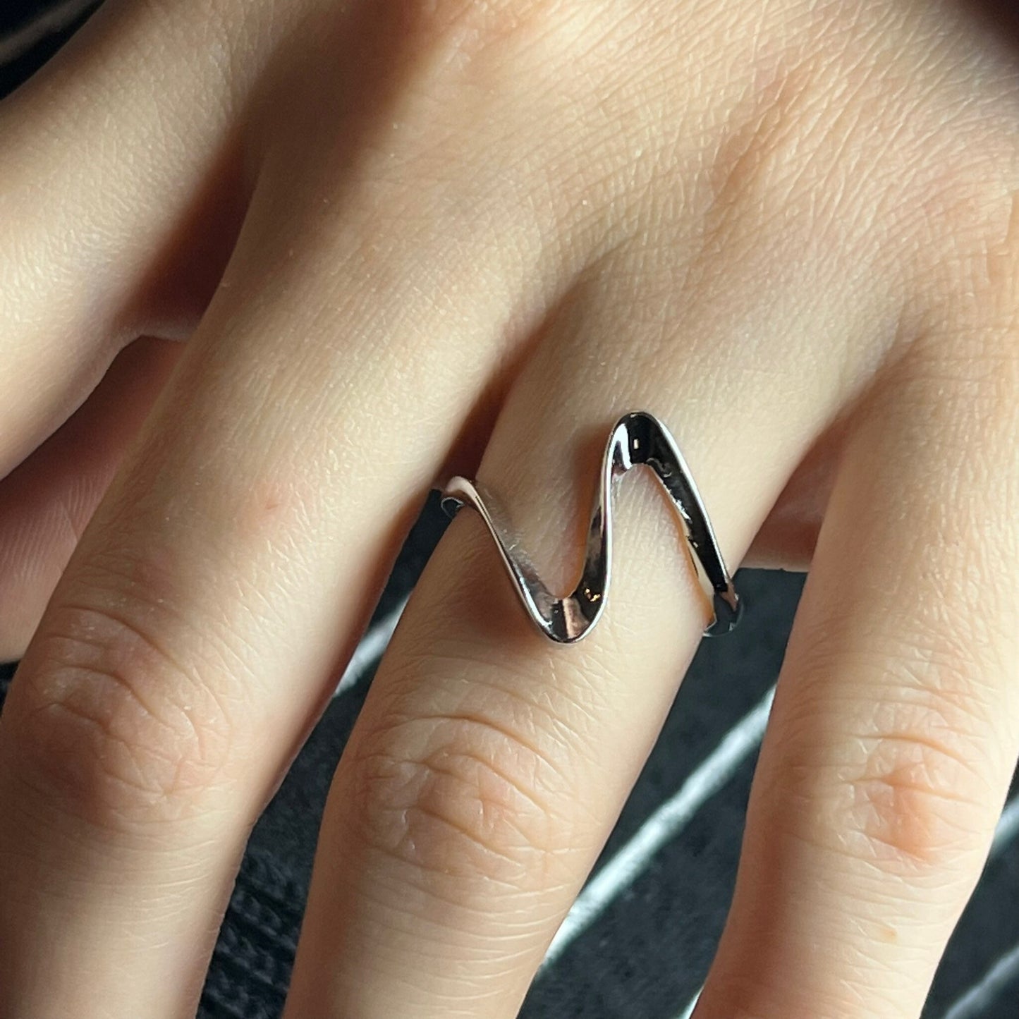 Thin Wave Ring For Ring