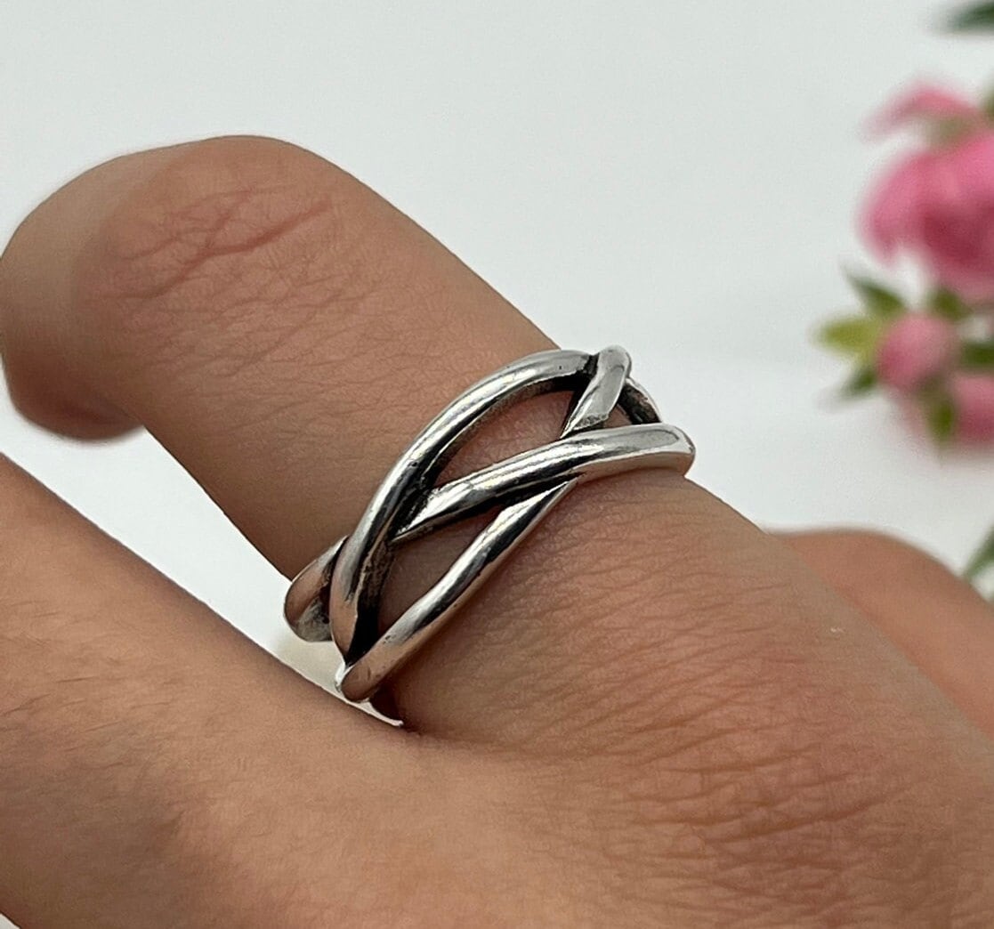 Chunky Silver  Ring for Women