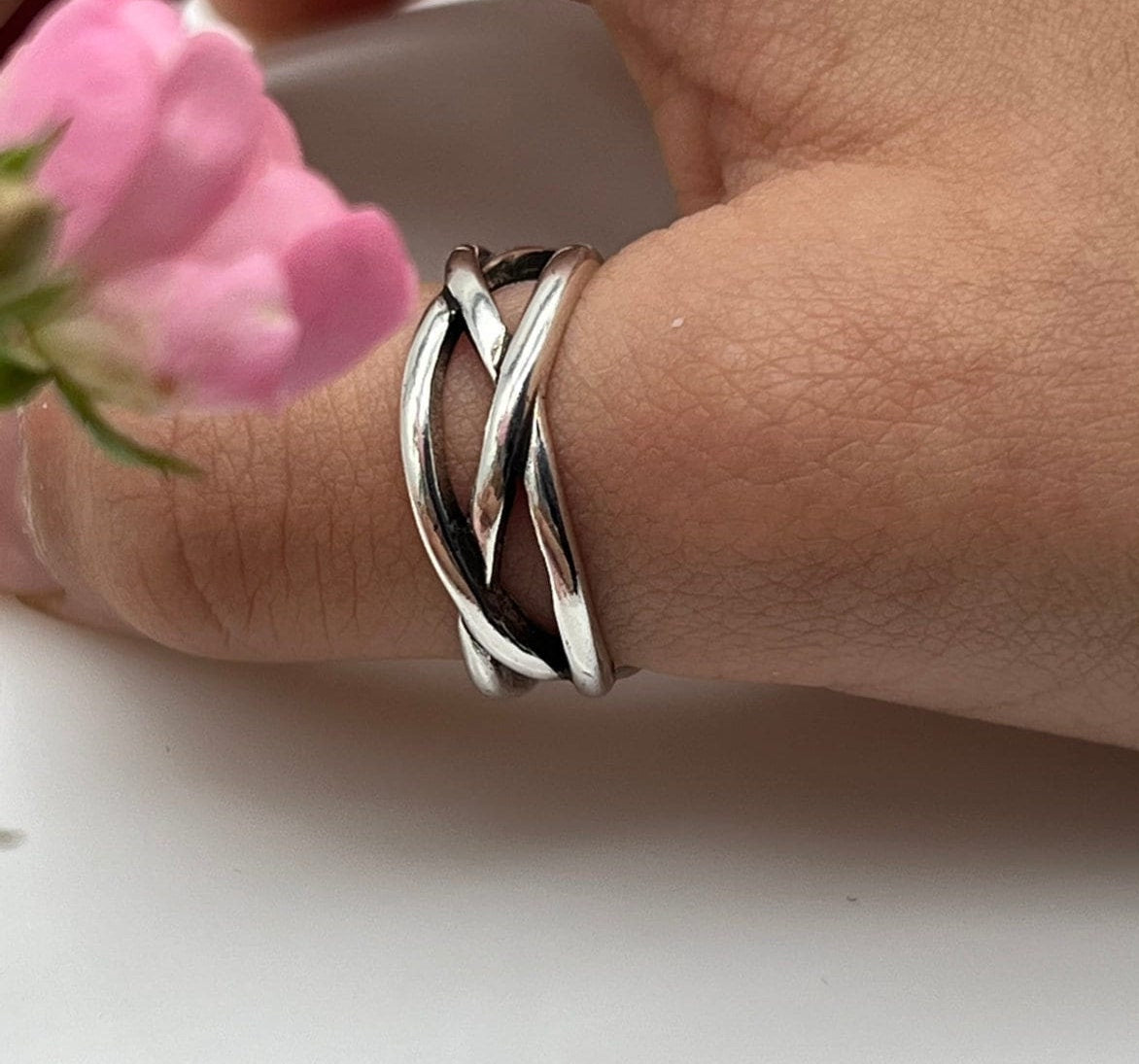 Chunky Silver  Ring for Women