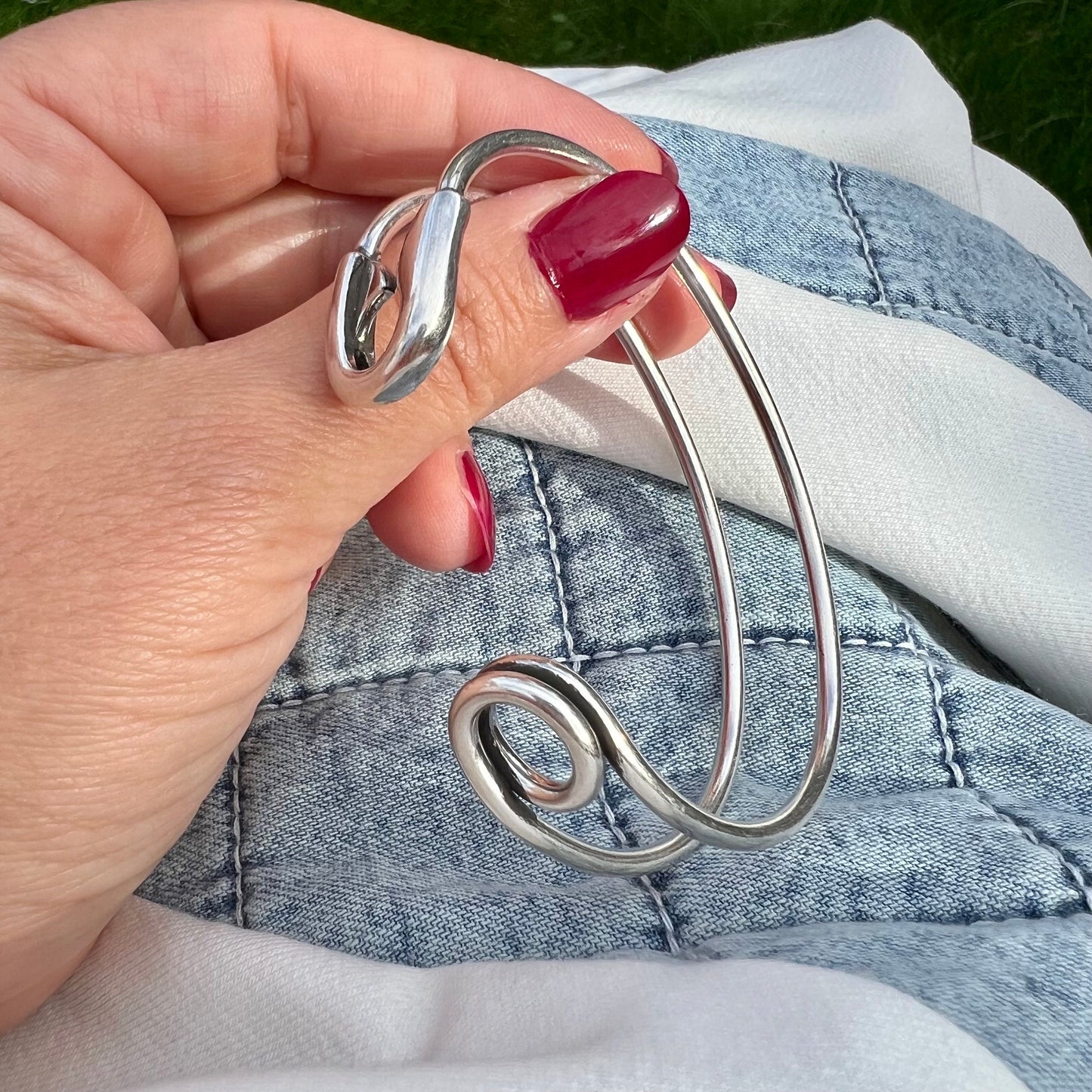 Adjustable Safety Pin Bracelet