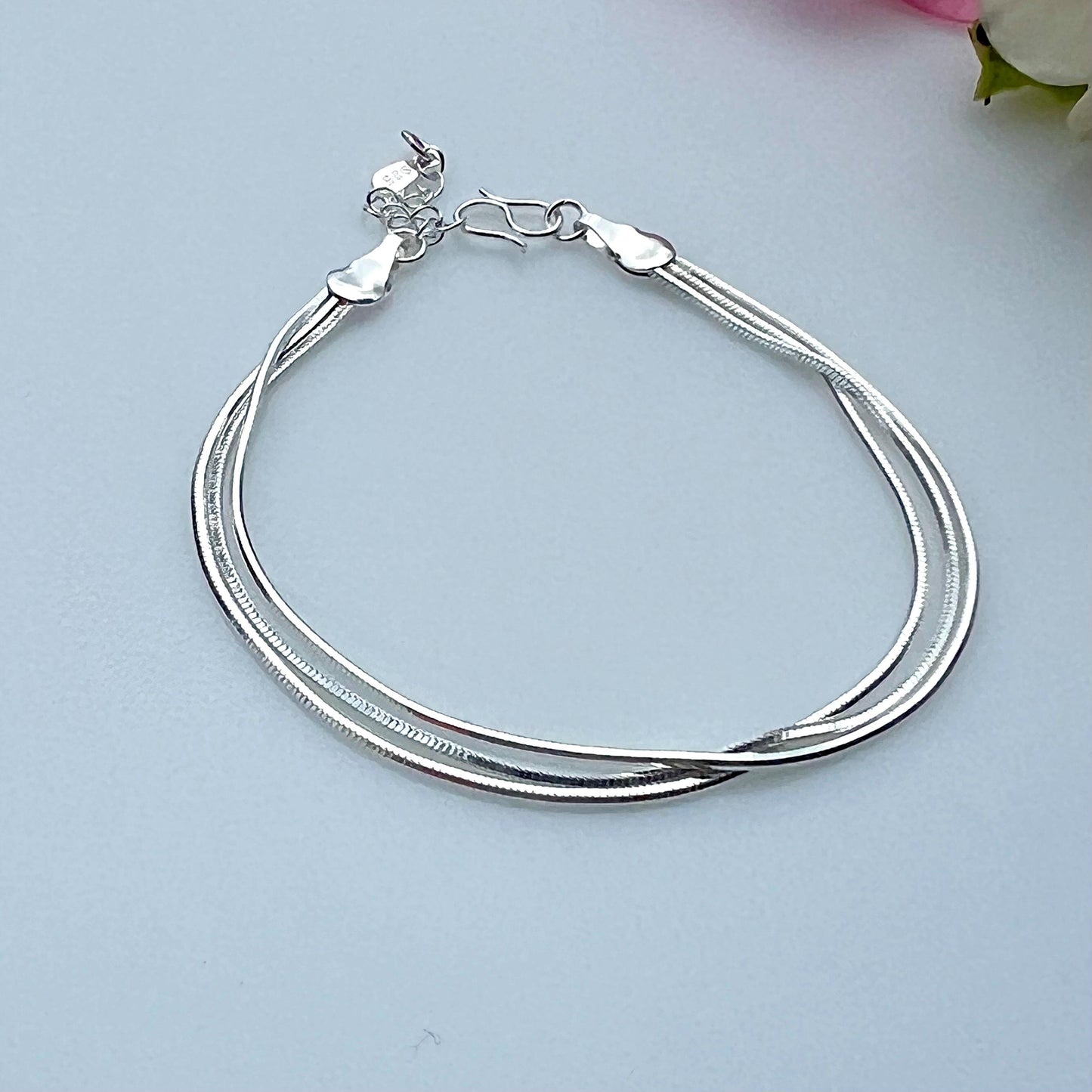 Silver Dainty Chain Bracelet for Women